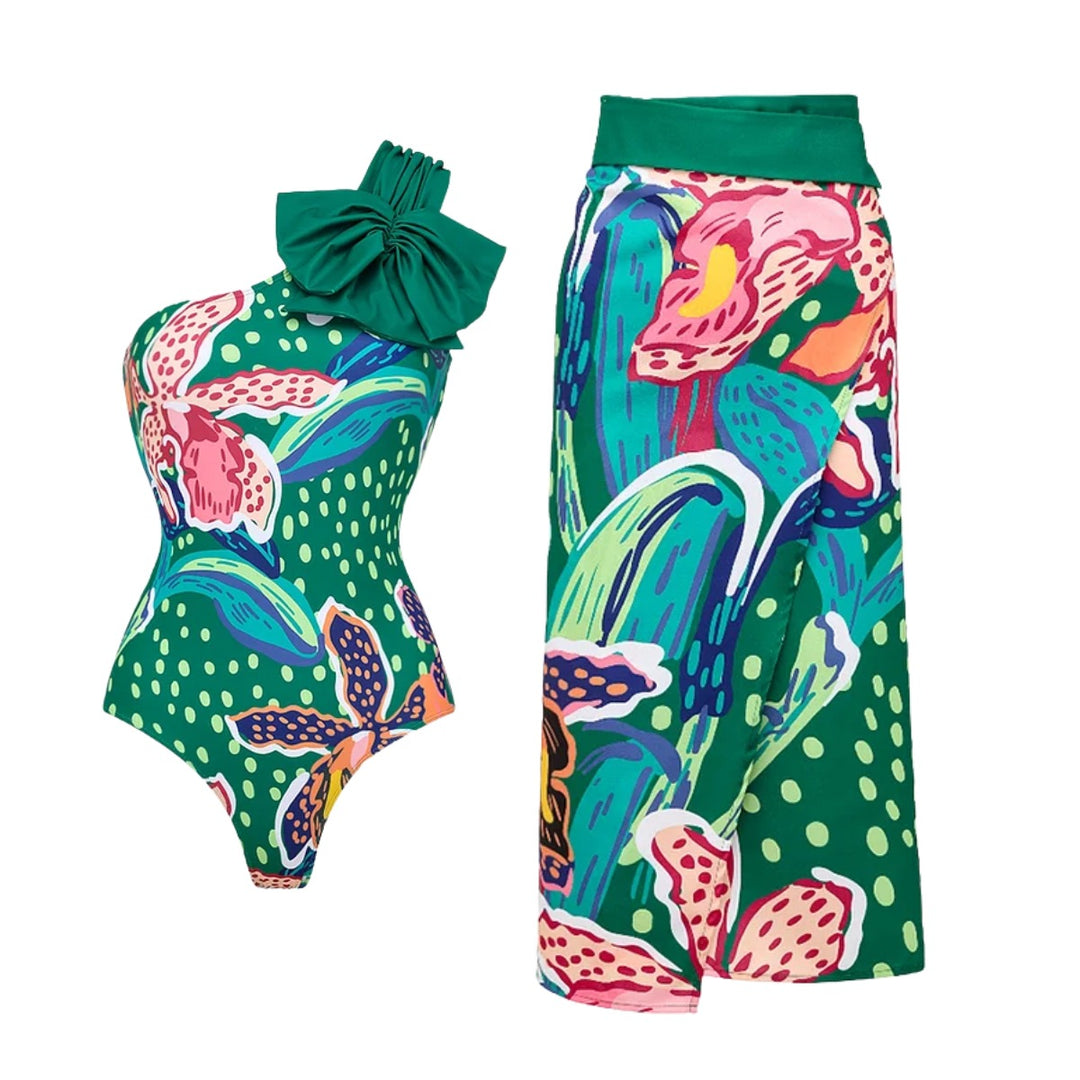 Women's swimsuit set with colorful pattern Mune Fashion