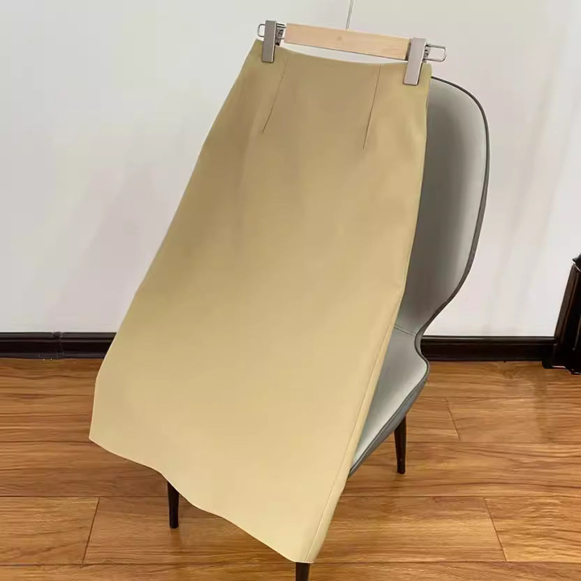 Ladies Elegant Pencil Skirt with High Waist and Figure-Hugging Cut Mune Fashion