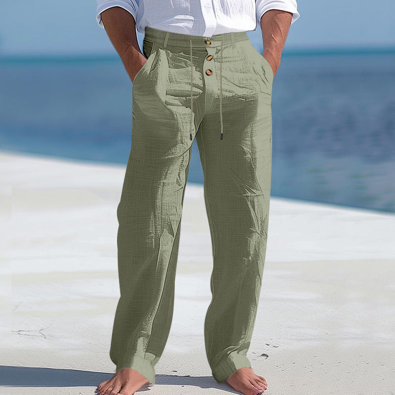 Men's casual pants with high waist and comfortable pockets Mune Fashion