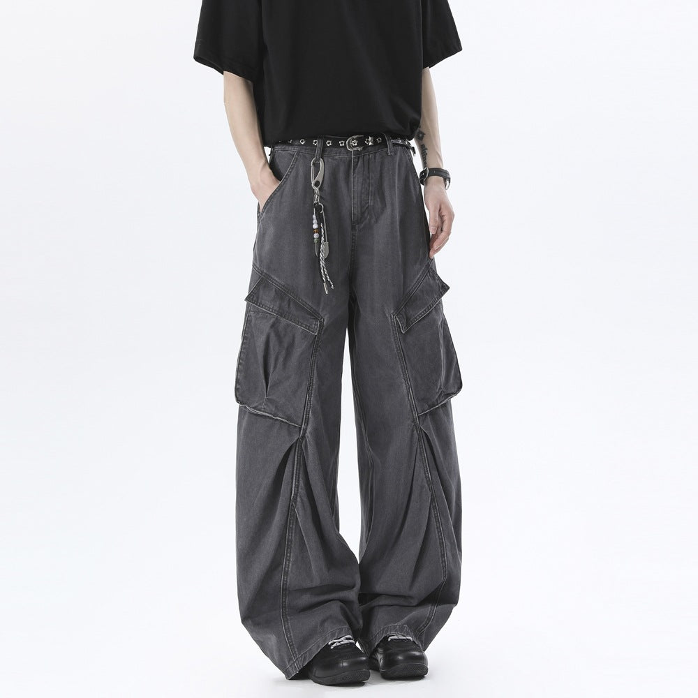 Men's Baggy Cargo Pants in Oversized Cut with Large Flap Pockets Mune Fashion