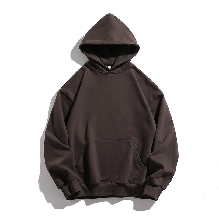 Unisex Relaxed-Fit Cotton Blend Hoodie with Pre-Washed Look and Kangaroo Pocket Mune Fashion