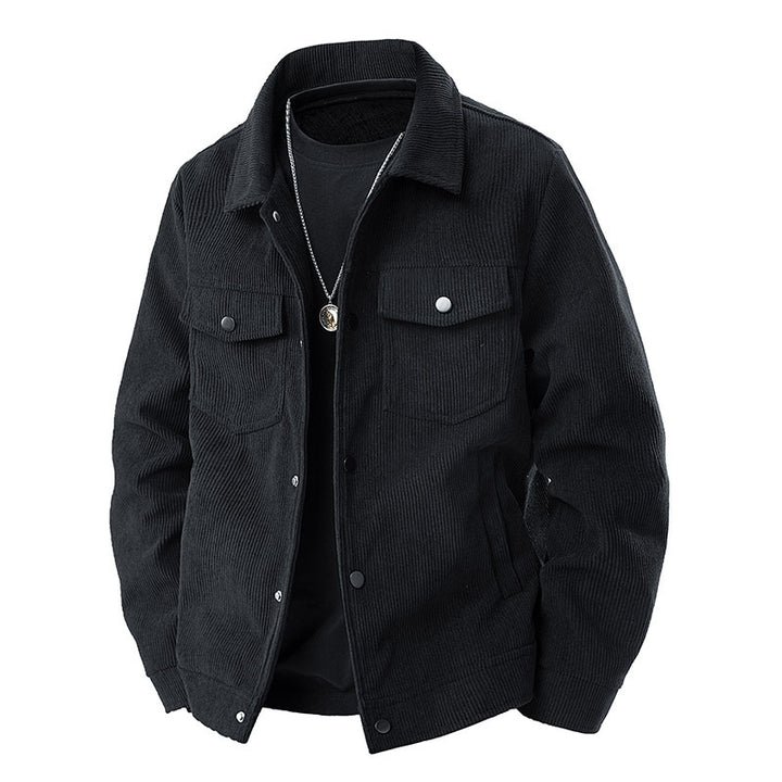 Men Comfortable Cord Jacket Mune Fashion
