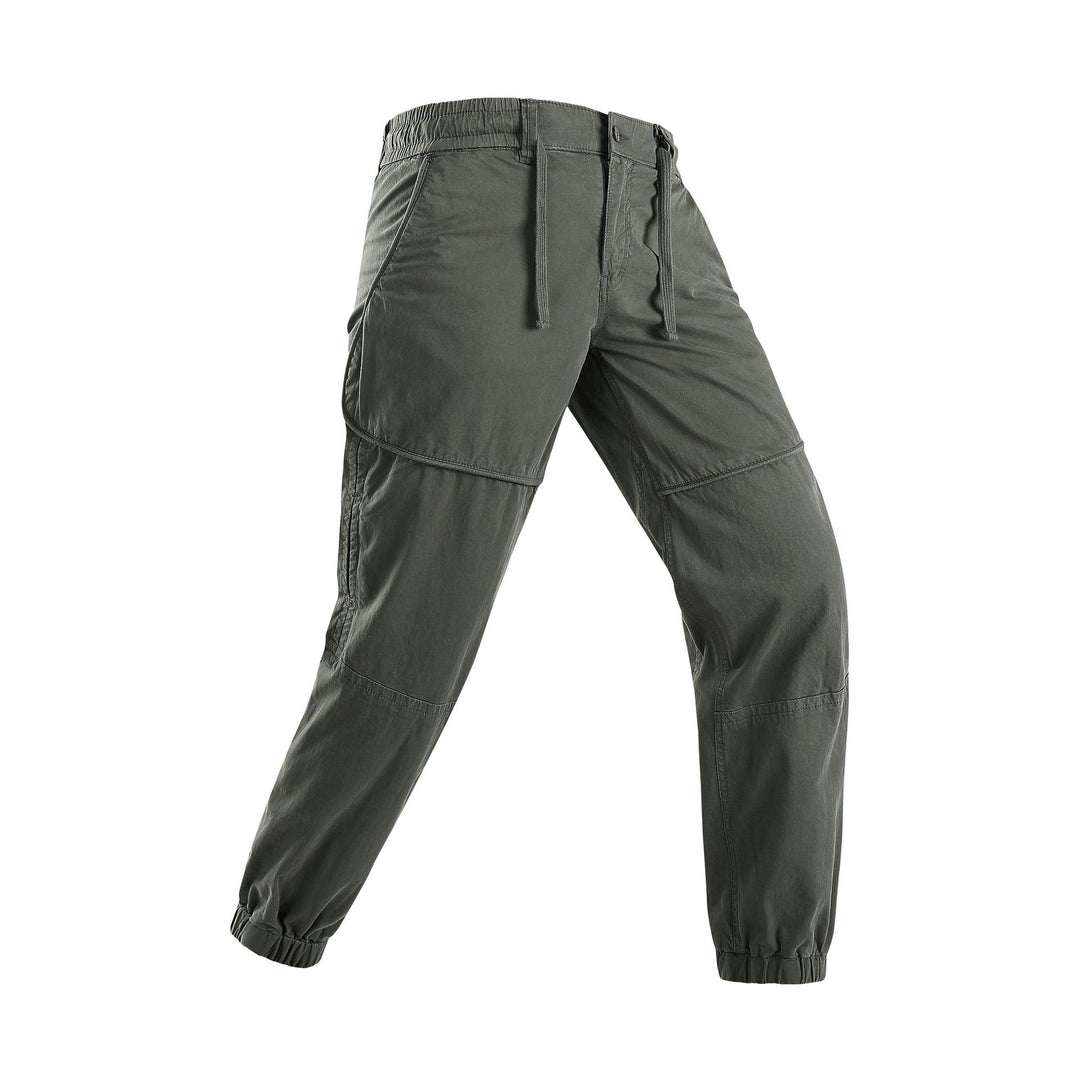 Herren Leichte Cargo-Jogginghose mit Tunnelzug, Kniepasse und elastischen Bündchen Mune Fashion