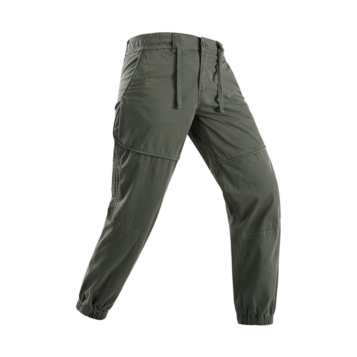 Herren Leichte Cargo-Jogginghose mit Tunnelzug, Kniepasse und elastischen Bündchen Mune Fashion