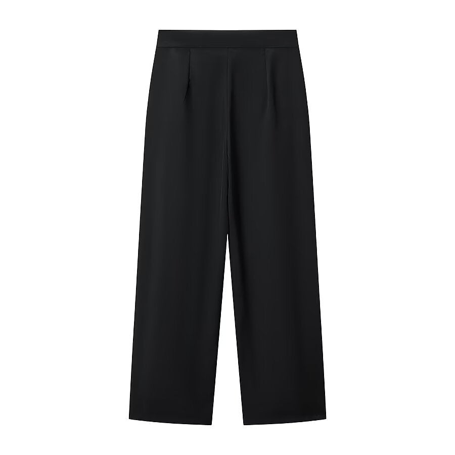 Ladies two-piece tailored blazer and high-waist trousers set with gold button detail Mune Fashion