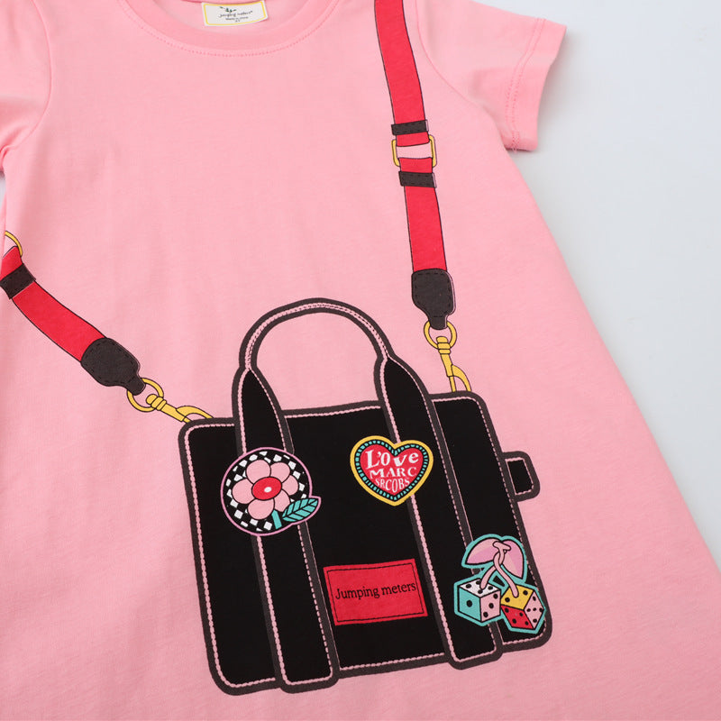 Girls T-Shirt Dress with Creative Pocket Design Mune Fashion