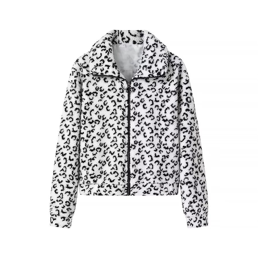 Women's cozy teddy fleece jacket with stand-up collar and full zip Mune Fashion