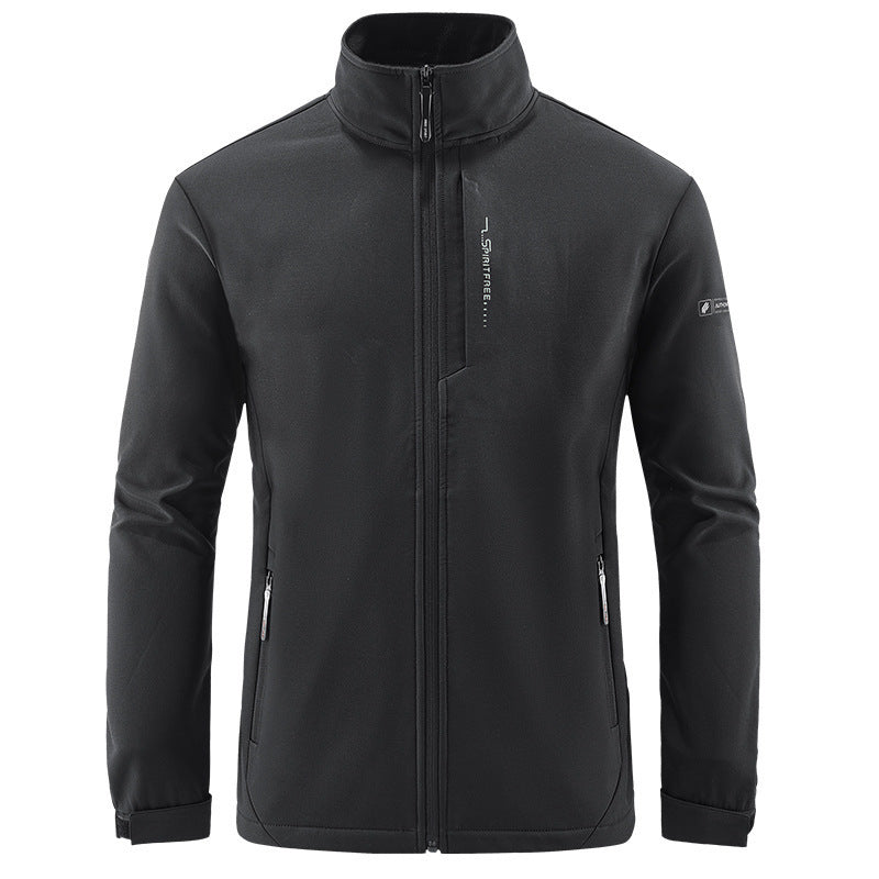 Men's Technical Softshell Jacket with windproof shell, high collar and zip pockets Mune Fashion