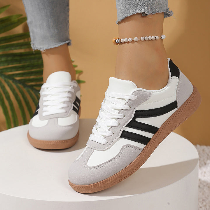 Damen Retro-Sneaker mit Gumsohle und gepolsterter Innensohle Mune Fashion