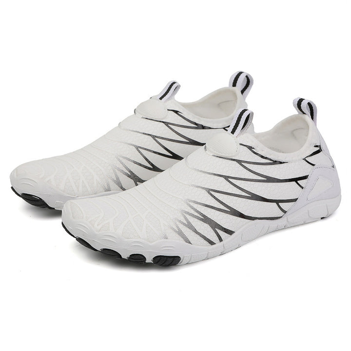 Men's nan elastic slip-on sneakers for coast and boat with seamless elastic upper material, reinforced toe cap, and gripping multi-zone sole Mune Fashion