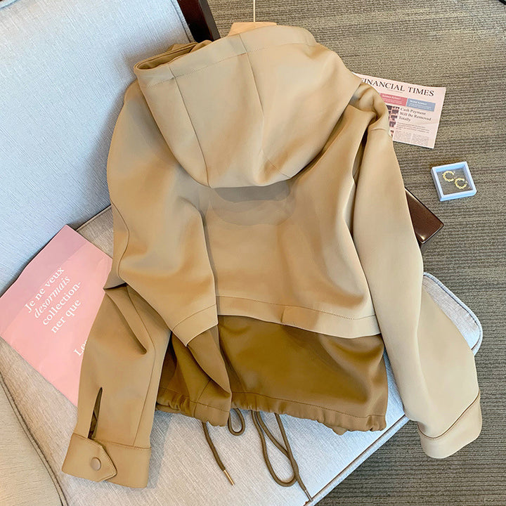 Women's Modern Transitional Jacket with High Collar Mune Fashion