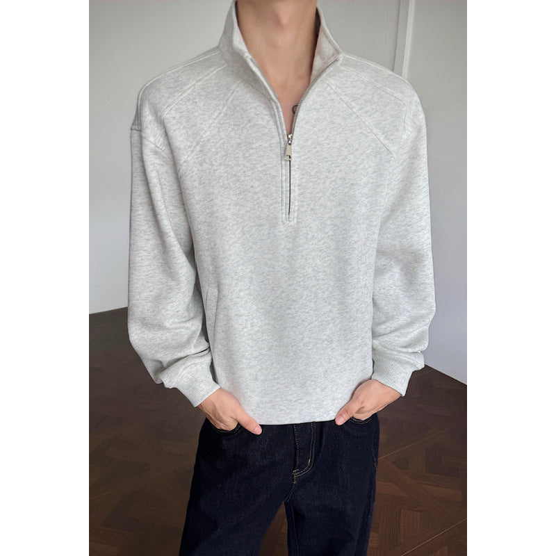 Men's sporty sweatshirt with stand-up collar Mune Fashion