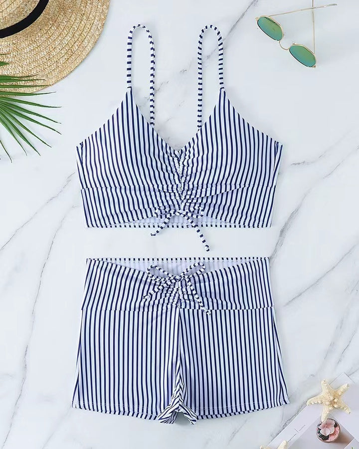 Women's bikini with floral ruffle design and adjustable straps Mune Fashion