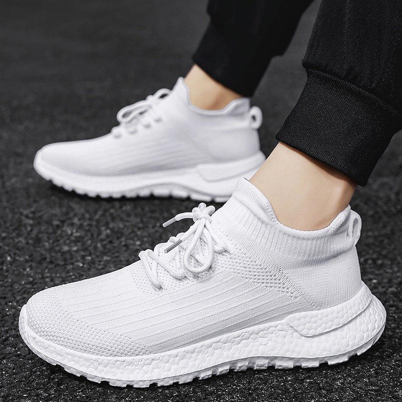 Unisex seamless knit sock sneaker with padded hollow chamber midsole and grippy honeycomb sole Mune Fashion