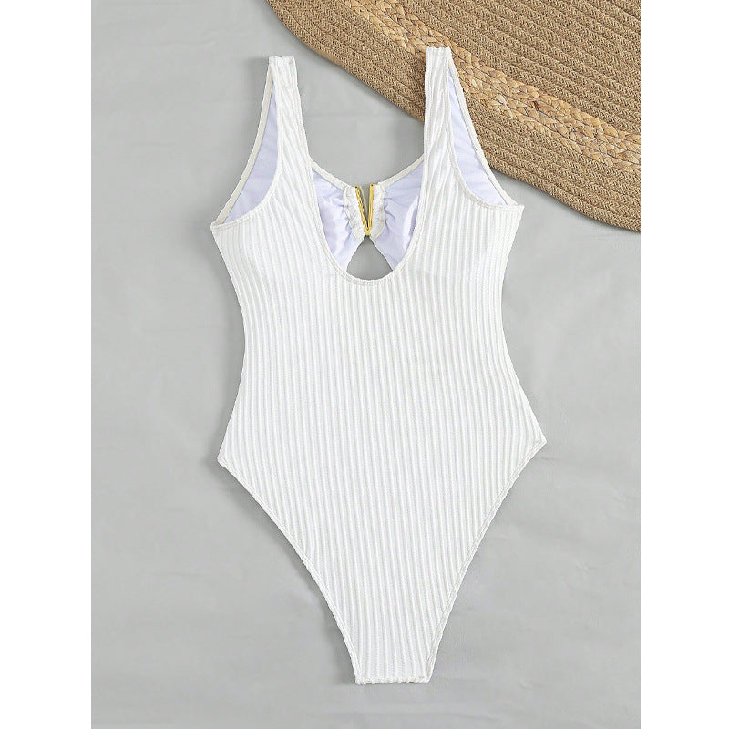 Women's High-Waist Swimsuit with Cut-Out Mune Fashion
