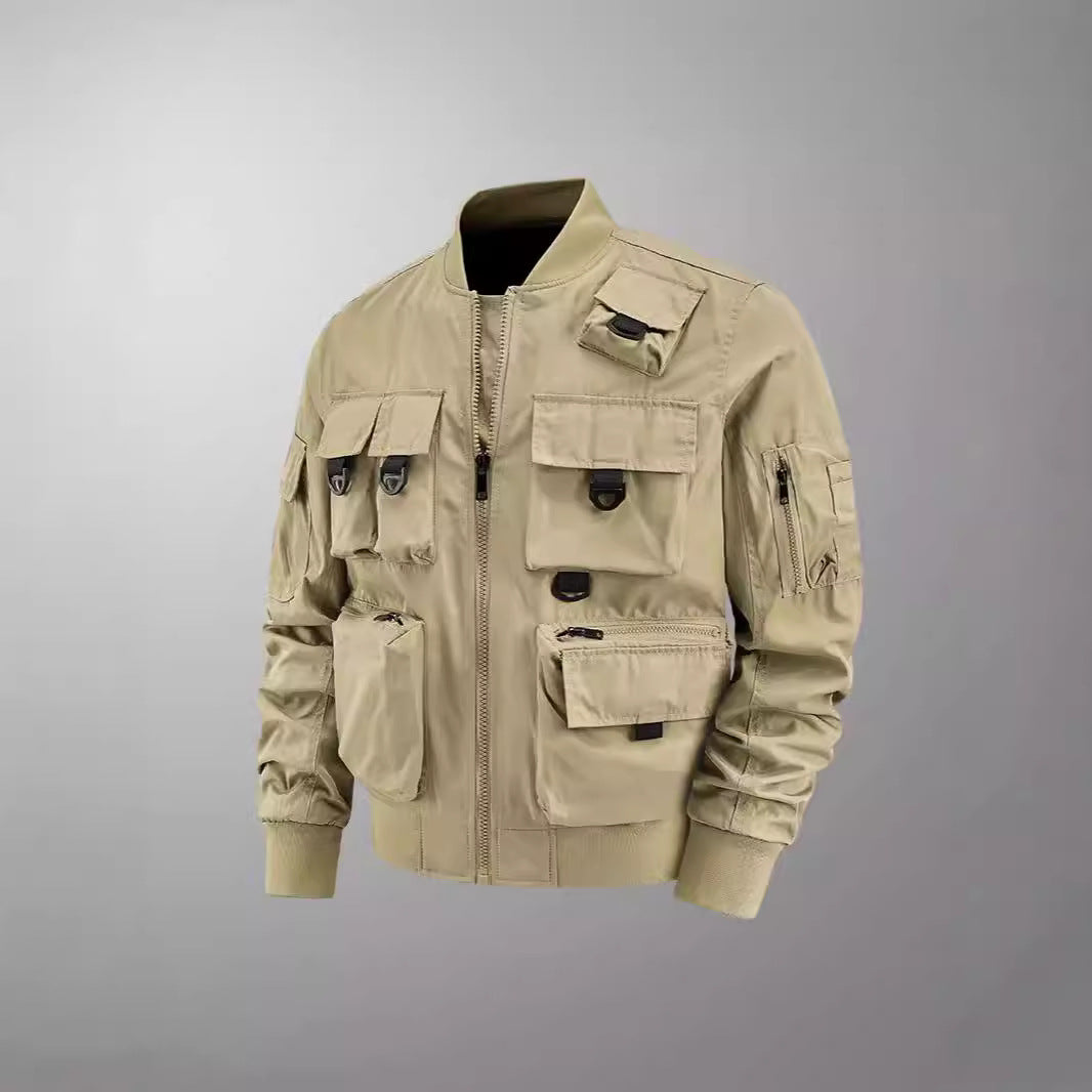 Men's tactical multifunctional bomber jacket with multiple pockets Mune Fashion