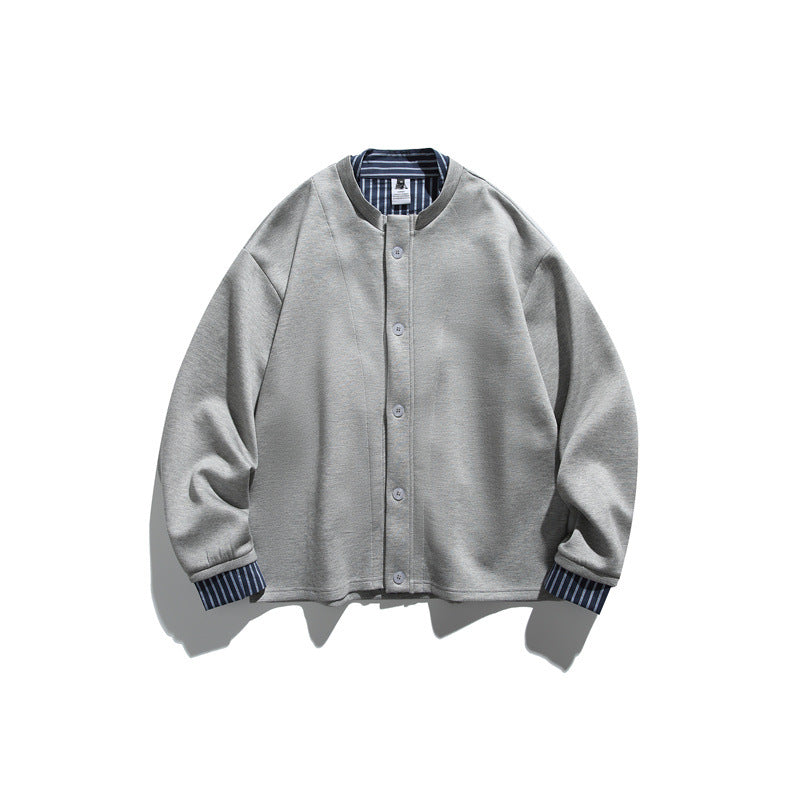 Men's two-layer transitional jacket with integrated shirt insert Mune Fashion