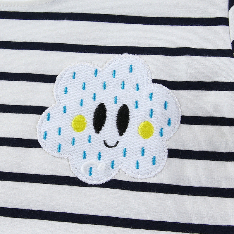 Girl's casual dress with cute animal appliqués Mune Fashion