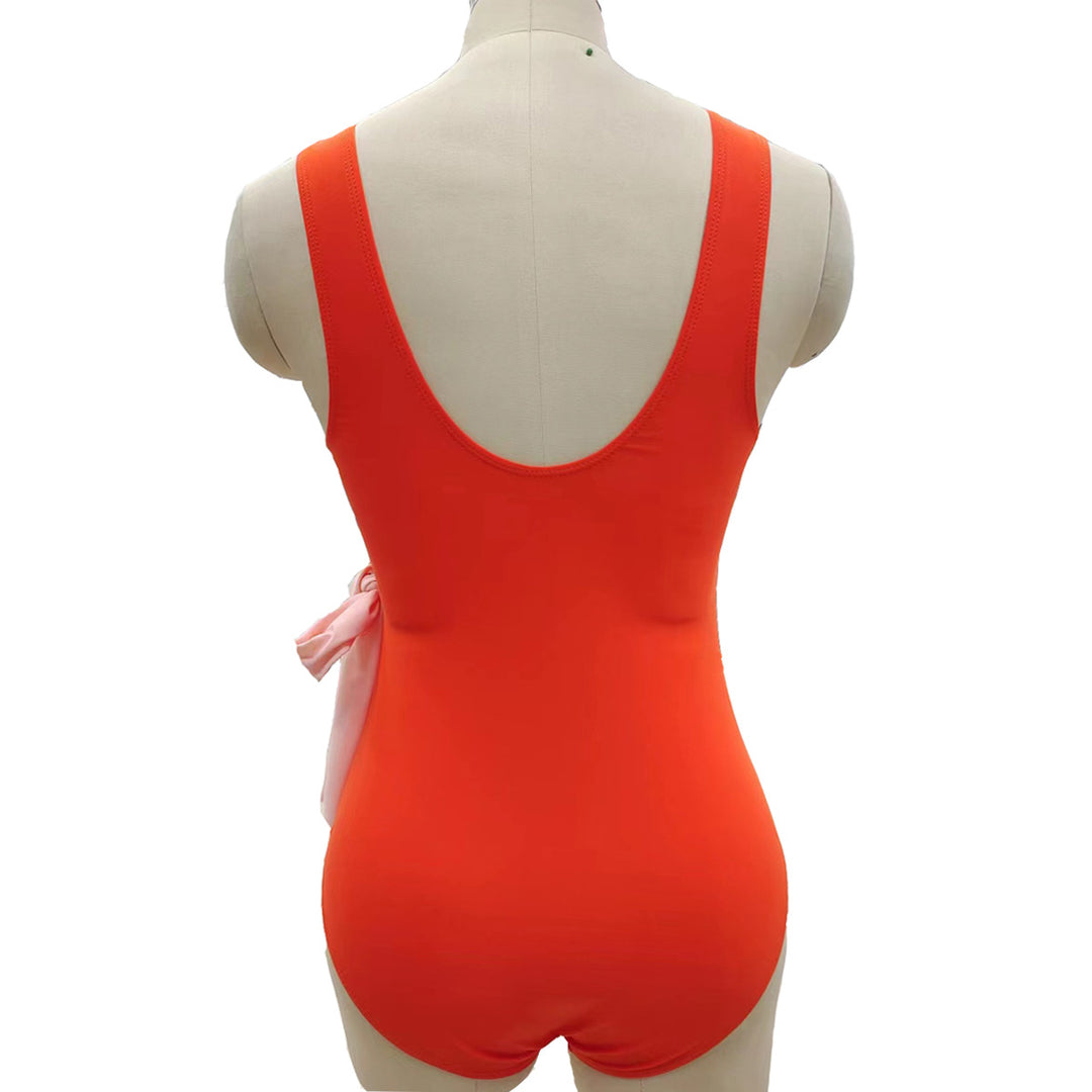 Women Elegant Wrap Swimsuit with Asymmetric Cut Mune Fashion