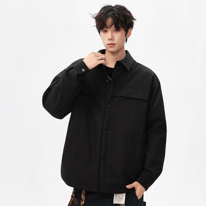 Men's Waterproof Quilted Overshirt Jacket with Thermal Lining Drune