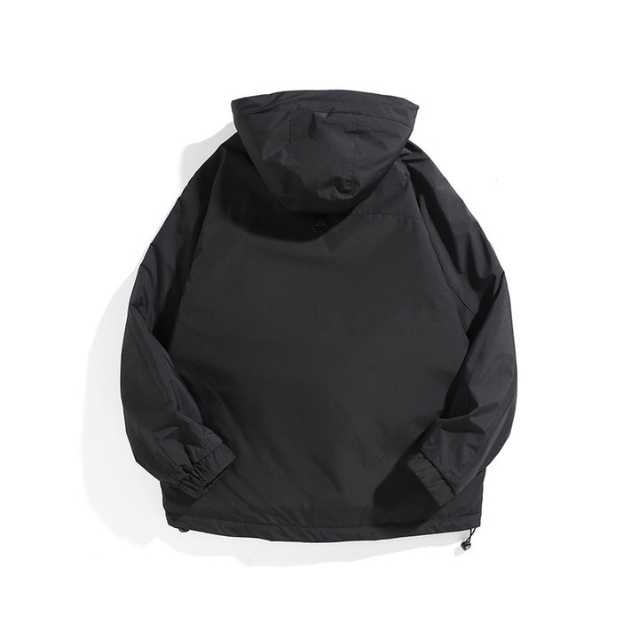 Unisex Wide cut weatherproof parka with hood, drawstring and patch pockets Mune Fashion