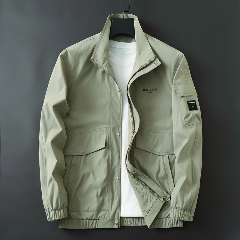 Men's functional field jacket with standing collar, arm pocket, and flap pockets Mune Fashion