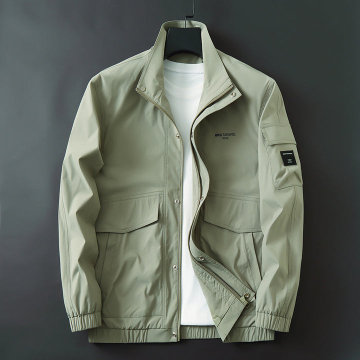 Men's functional field jacket with standing collar, arm pocket, and flap pockets Mune Fashion