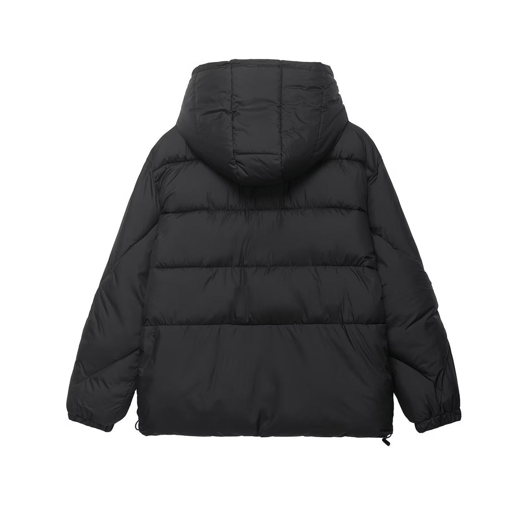 Women Voluminous Oversize Down Jacket with Hood and Drawstring Mune Fashion