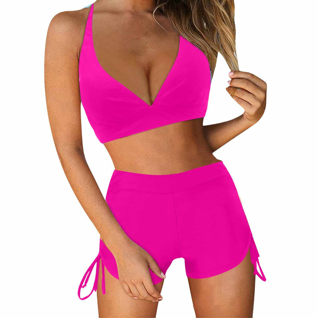 Ladies Stylish Bikini Set with Fashionable High Waist and Side Ties Mune Fashion