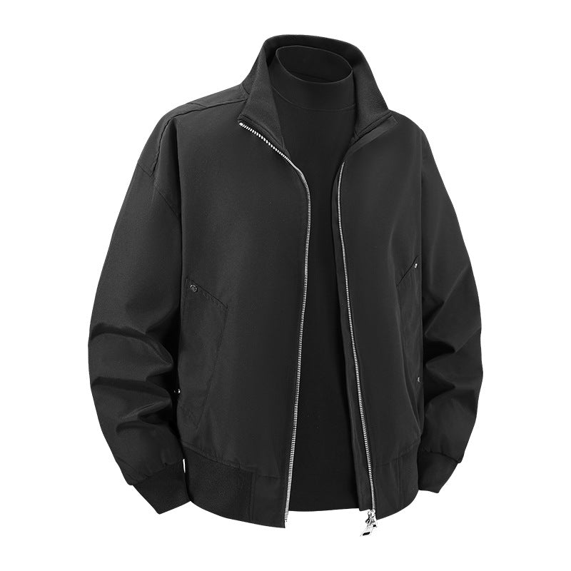 Men's Fashion Transitional Jacket with High Stand Collar Mune Fashion