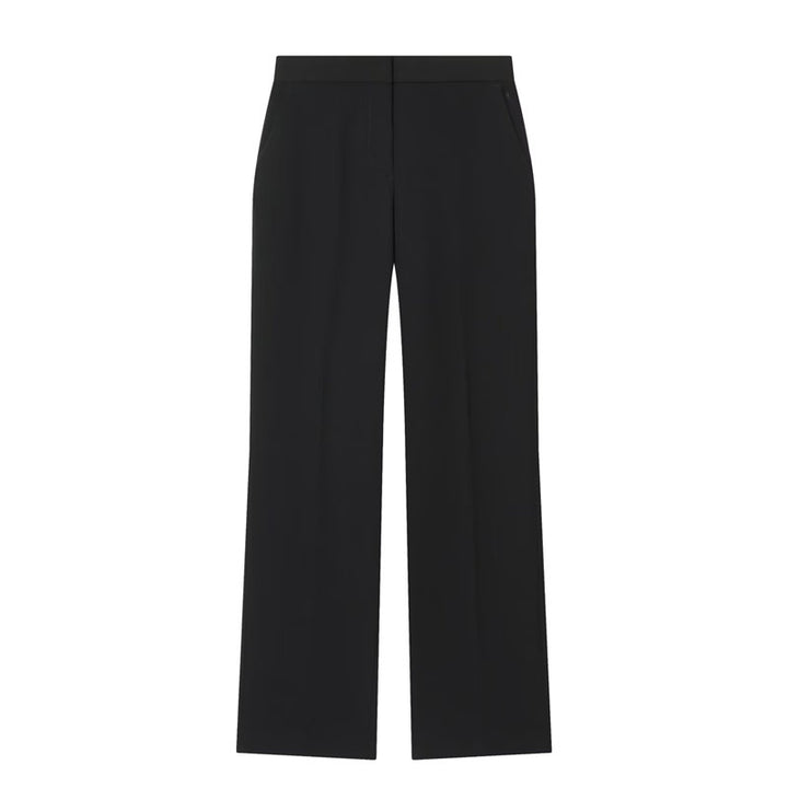Women's elegant high-waisted wide-leg suit pants with crease Mune Fashion