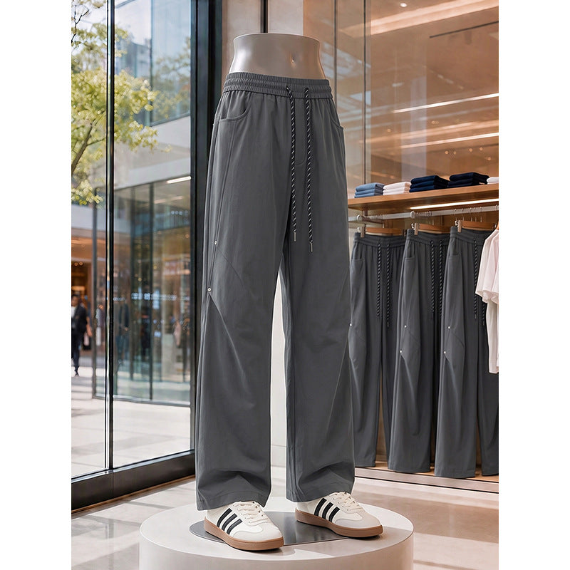 Women's loose-fitting casual pants with elastic waistband Mune Fashion