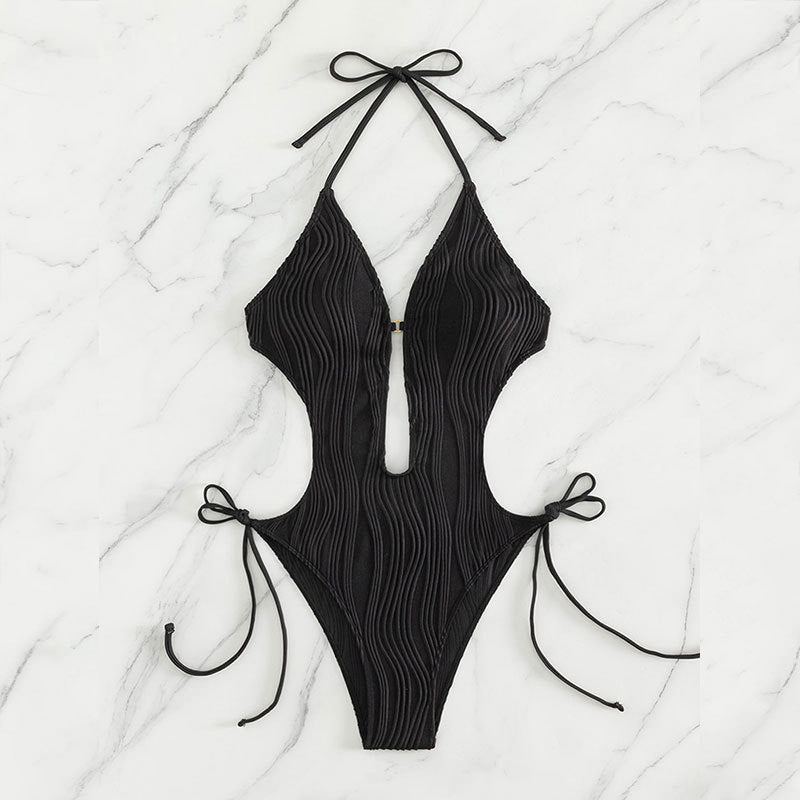Women’s One-Piece Swimsuit with Refined Cut-Out Details