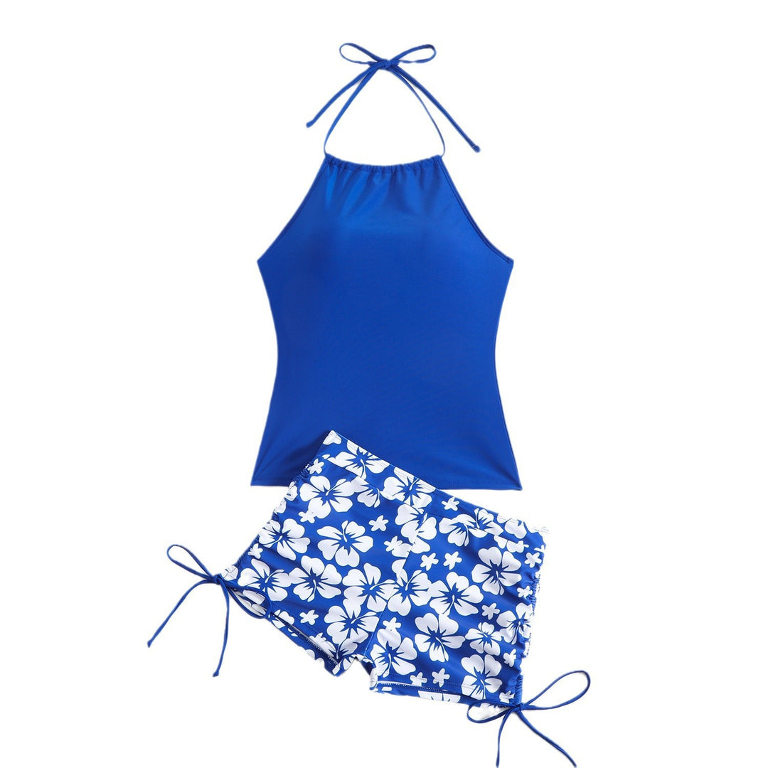 Ladies sporty bathing set with fashionable floral pattern Mune Fashion