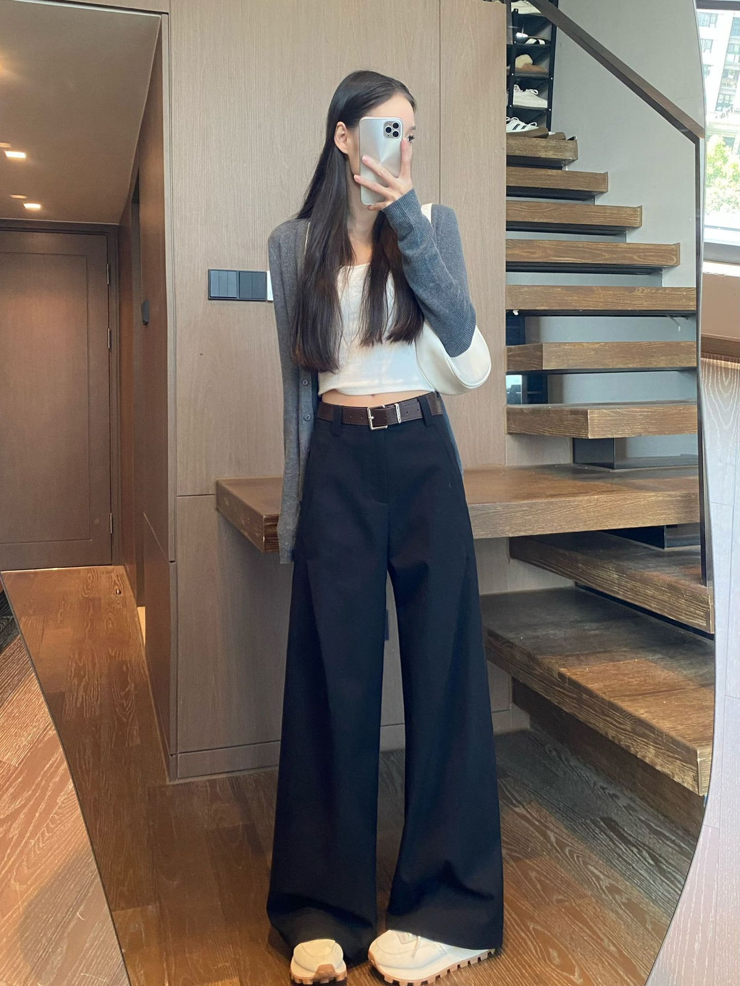 Ladies fashionable and casual high thousands pants Mune Fashion