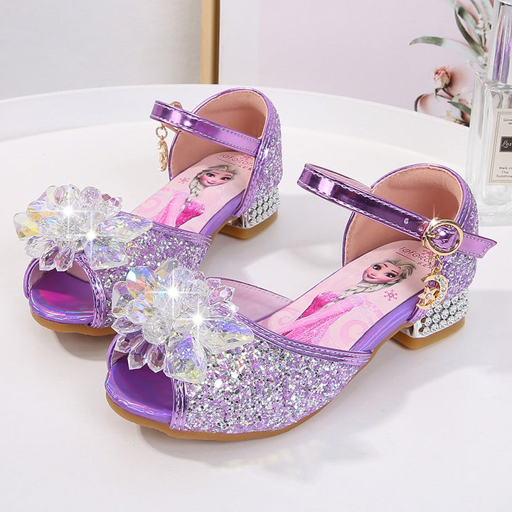 Girls' ballerinas with sparkling accents and floral appliqué Mune Fashion