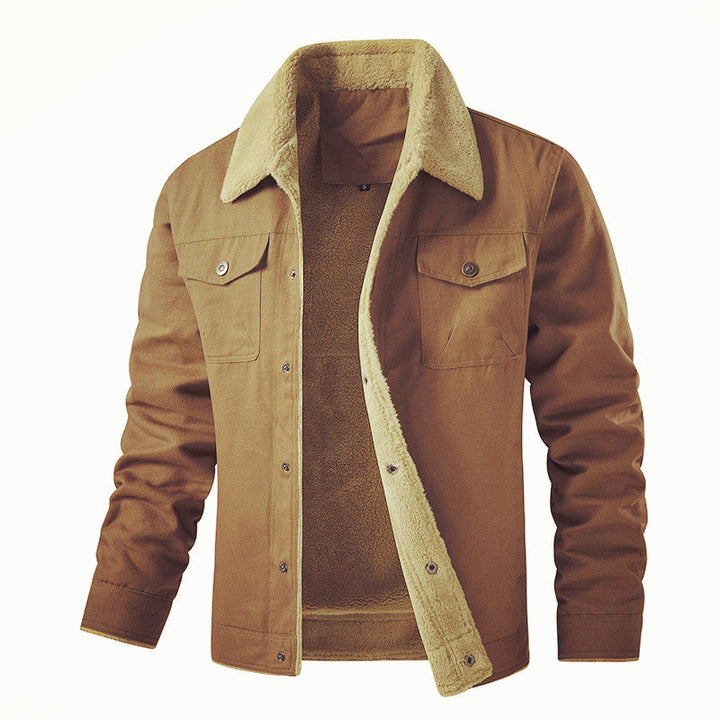 Men's Insulated Utility Jacket with Teddy Lining Mune
