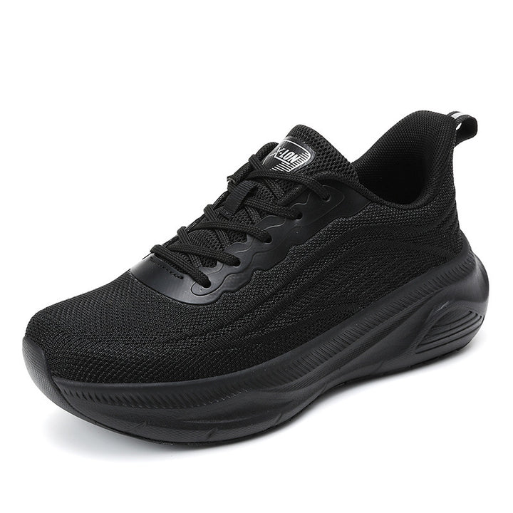 Women's breathable running trainers with thick cushioned wedge sole and comfort insole Mune Fashion