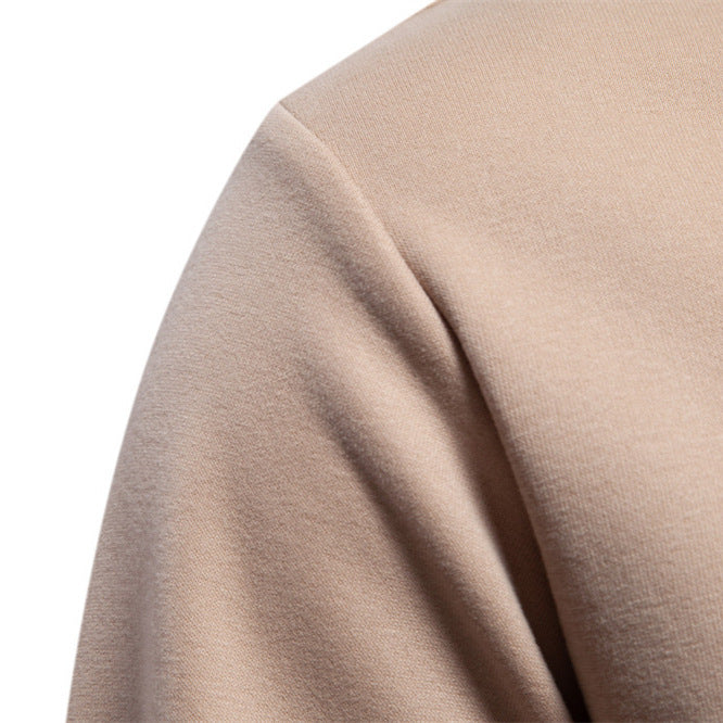 Men's nano sweatshirt with round neck, patch chest pocket with horizontal zipper and ribbed hem Mune Fashion