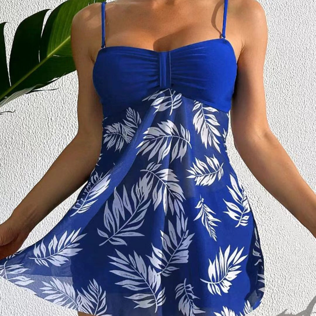 Women's Tankini Set with Floral Elements Mune Fashion