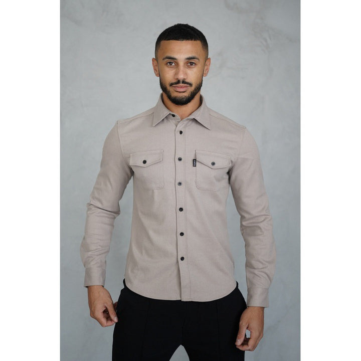 Men's shirt jacket with chest pockets and tailored fit Mune Fashion