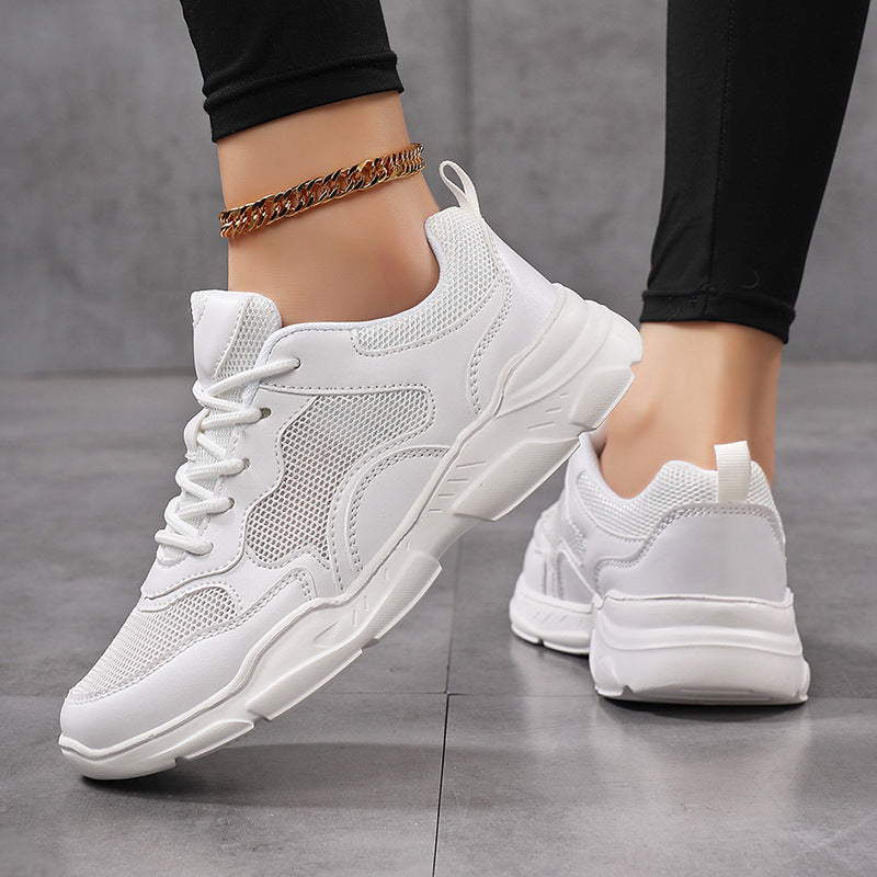 Women’s modern comfort sneakers in retro look with breathable mesh, padded heel, and contoured lightweight sole construction Mune Fashion