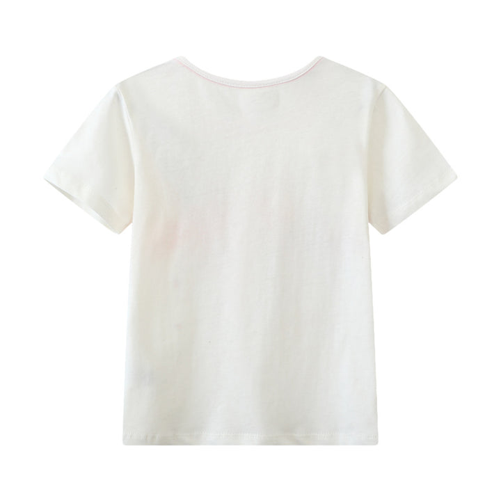 Girls T-shirt with colorful flamingo design Mune Fashion