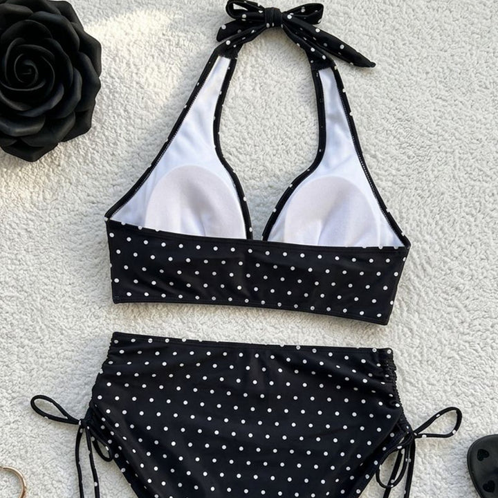 Women's High-Cut Bikini with Ruffle Details Mune Fashion