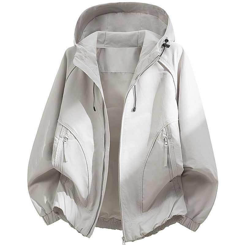 Men's technical hooded softshell jacket with adjustable hood and utility pockets Mune Fashion