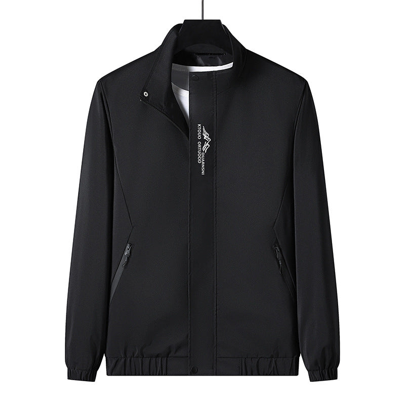 Men's Lightweight Sports Jacket with High Collar Mune Fashion