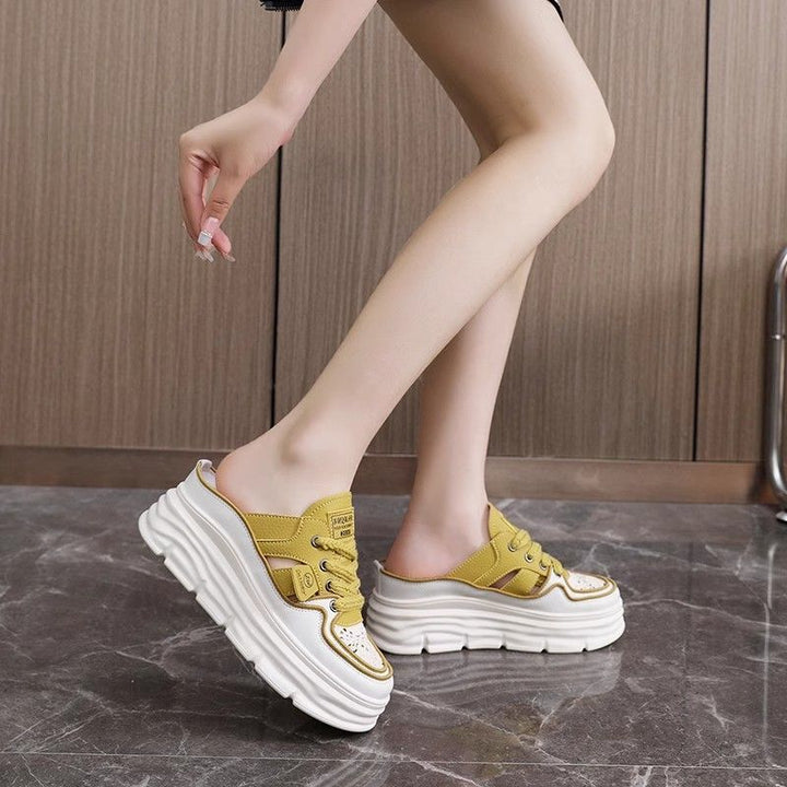 Women's sneaker with fashionable platform and airy lacing Mune Fashion