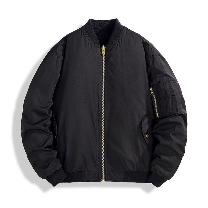 Men's Fashion Bomber Jacket with Standing Collar Mune Fashion