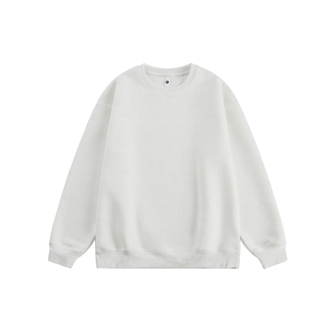 Unisex Oversize Cotton Sweatshirt with Round Neck and Wide Cuffs Mune Fashion