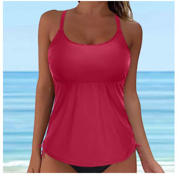 Women's Casual Tankini Top with Lacing Mune Fashion